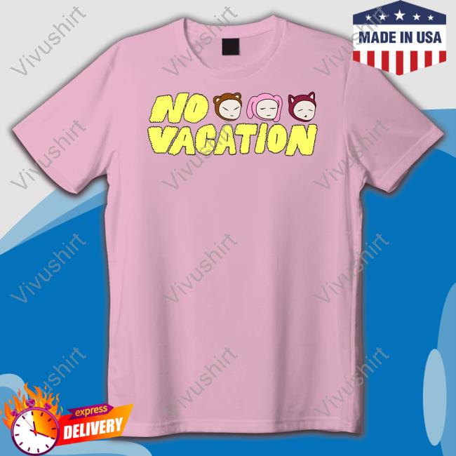 Official No Vacation Lavender Logo Tee