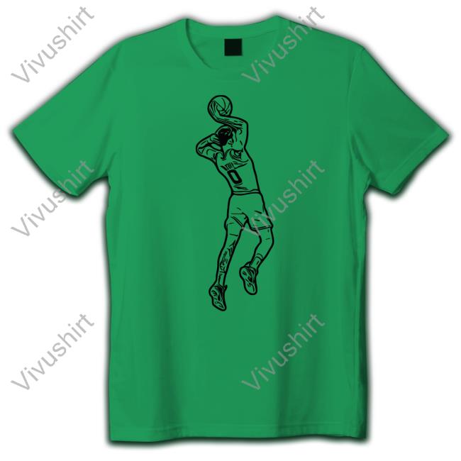 Carina Jayson Tatum Playing Basketballl Long Sleeve Tee