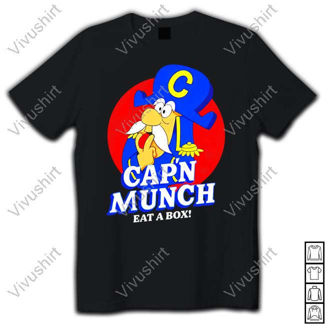 Official Cap’N Munch Eat A Box T Shirt