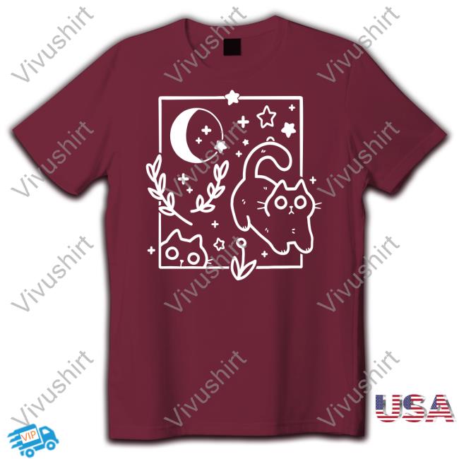 Crowlines Shop Midnight Hour Long Sleeve T Shirt Cat