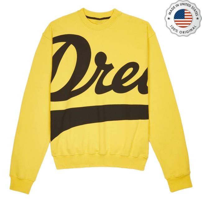 Official Dreamville Merch Jumbo Classic Logo Hood Yellow/Black Dreamville Records