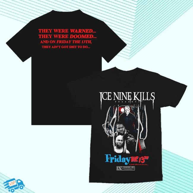Ink Merch Ice Nine Kills Official Warned & Doomed Shirt