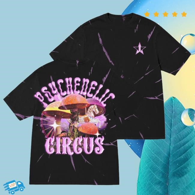 Official Jeffree Star Cosmetics Merch Trip Black T-Shirt