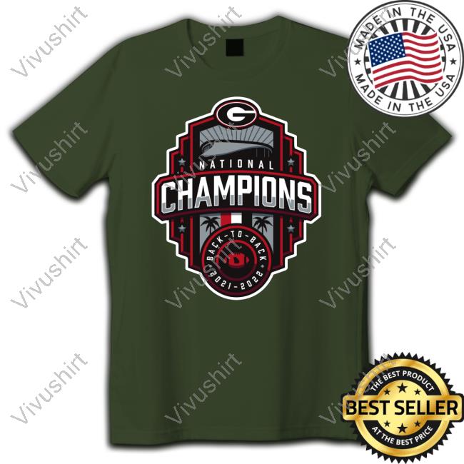 Georgia Bulldogs Football National Champions Logo Tees