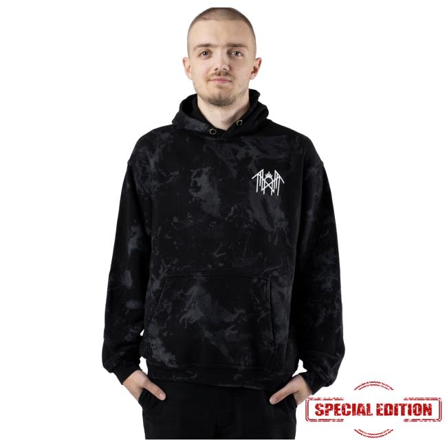 Official Impericon Sleep Token Merch Store Sleep – Token Reaper Angel Grey/Black Tie Dye Crewneck Sweatshirt Sleeptoken Shop