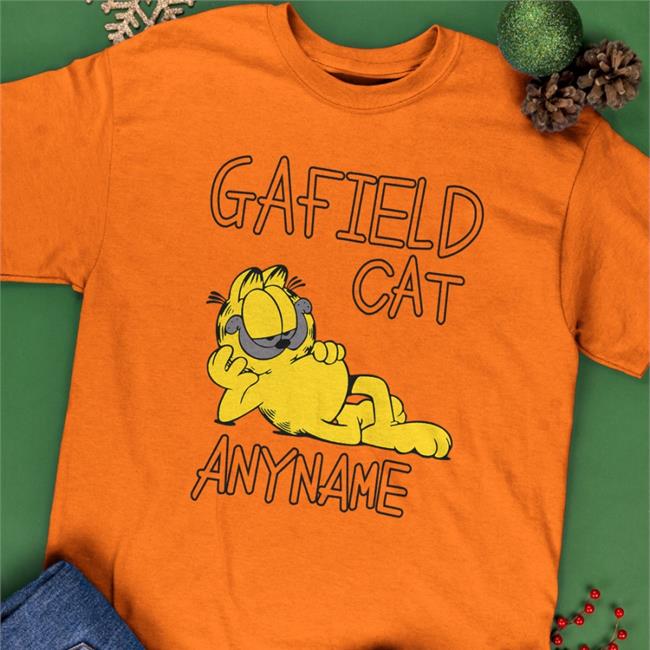 Gafield Cat Anyname Hoodie Poorly Translated Shirts
