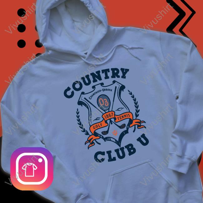 Robert Rosenthal Country Club U Champaign Urbana Golf 1867 Tennis Sweatshirt