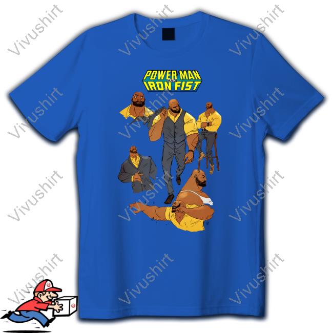 Theedcstan Power Man And Iron Fist Luke Cage Tee Power Man And Iron Fist Luke Cage At Work Shirts
