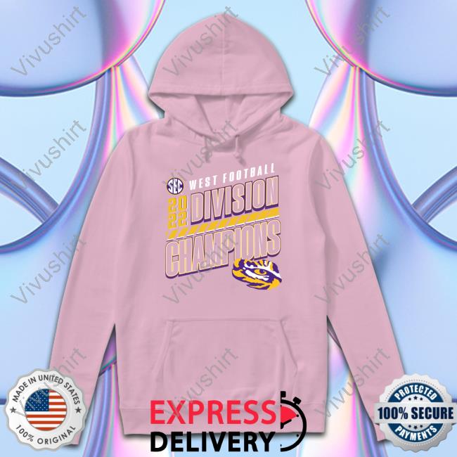 Fanatics Merch Lsu Tigers Sec West Football 2022 Division Champions T Shirts Tigerbait