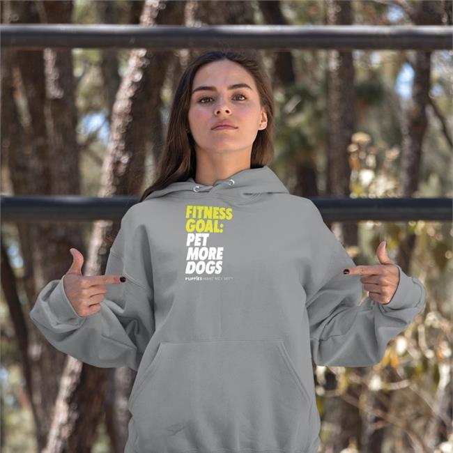 Fitness Goal Pet More Dogs Puppies Make Me Happy T-Shirt