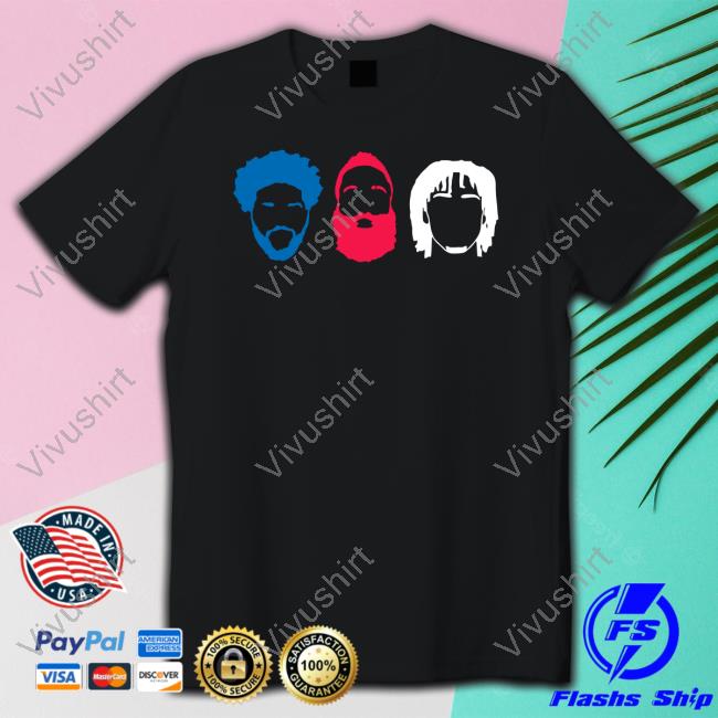 Beau Wearing Joel Embiid James Harden Tyrese Maxey Big 3 Hoodie James Harden