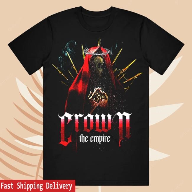 Official Crown The Empire Band Merch Veil Tee - Black Long Sleeve Shirt