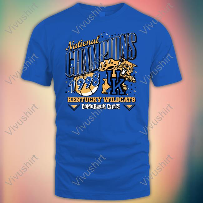 Mark Stoops Burner Parody National Champions 1998 Kentucky Wildcats Comeback Cats T Shirt