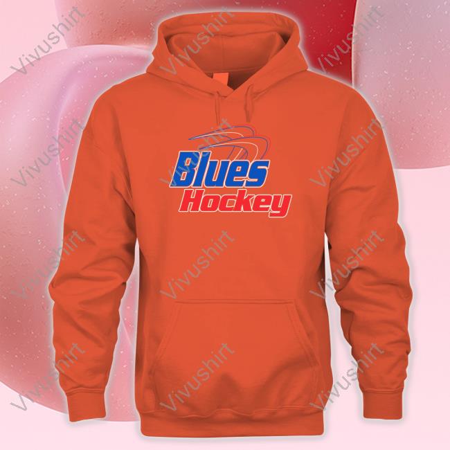 Blues Hockey Hooded Sweatshirt Blues Buzz Blues Hockey Hooded Sweatshirt