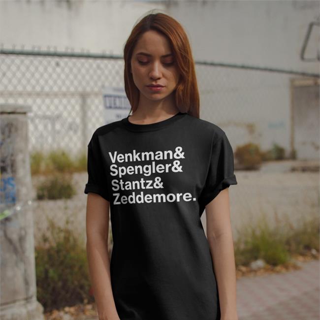 Venkman Spengler Stantz Zeddemore Funny T Shirt
