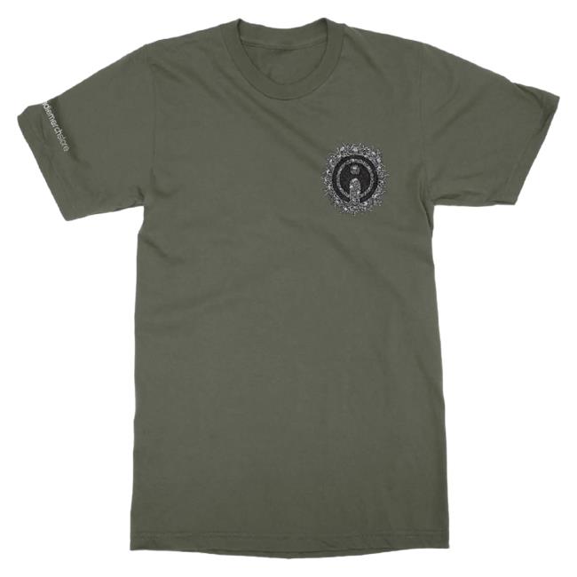 Official Indie Merch Store Indiemerchstore "Jimbo Phillips Skull Logo" Tees Military Green