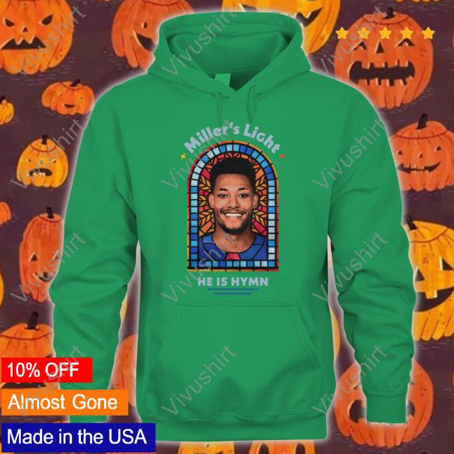 Blueshirts Breakaway Merch Miller's Light He Is Hymn Long Sleeve Shirt Ryan Mead