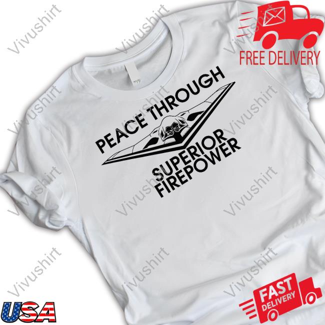 Official Nafo Peace Through Superior Firepower T Shirt