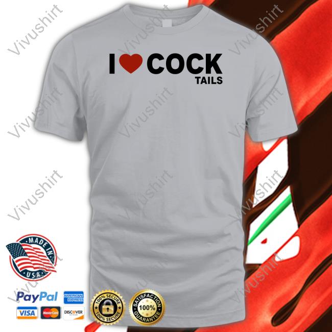 Glitterparis Wearing I Love Cock Tails Tee Shirt
