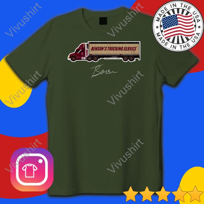 Trey Benson Store Trey Benson College Trucking Service Wht Tee