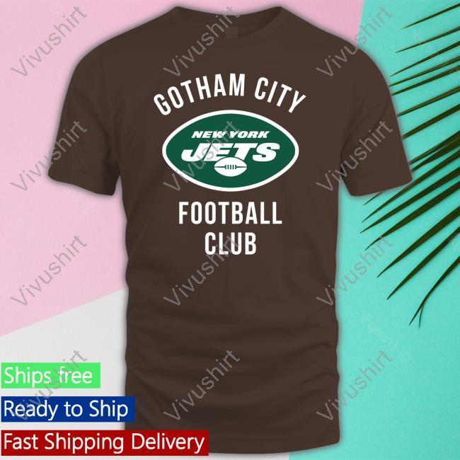 Robert Saleh Wearing Gotham City New York Jets Football Club Funny T Shirt