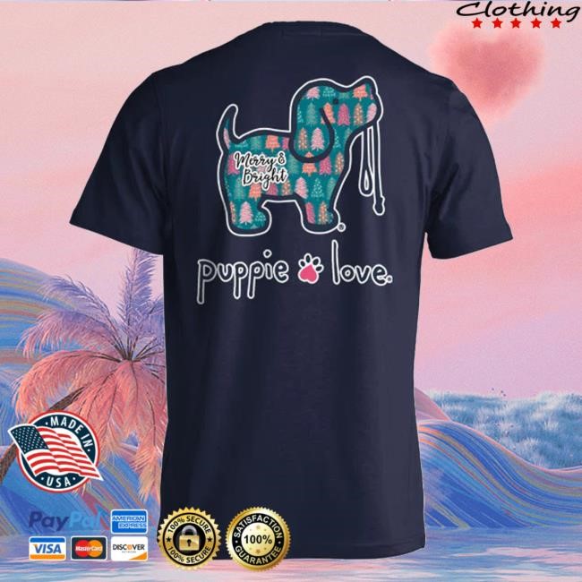 Puppie Love Merch Christmas Palm Pup, Adult Hoodie