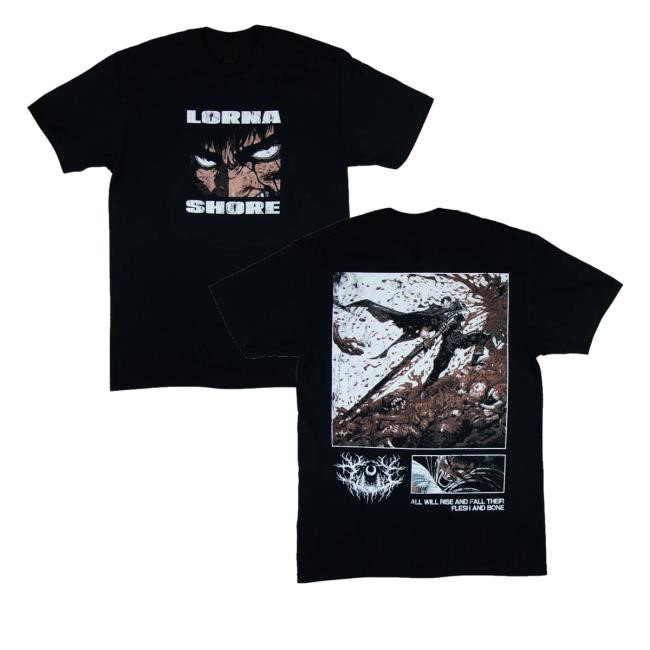 Lorna Shore Store Merch Store Shop Lorna Shore Berserk Tee