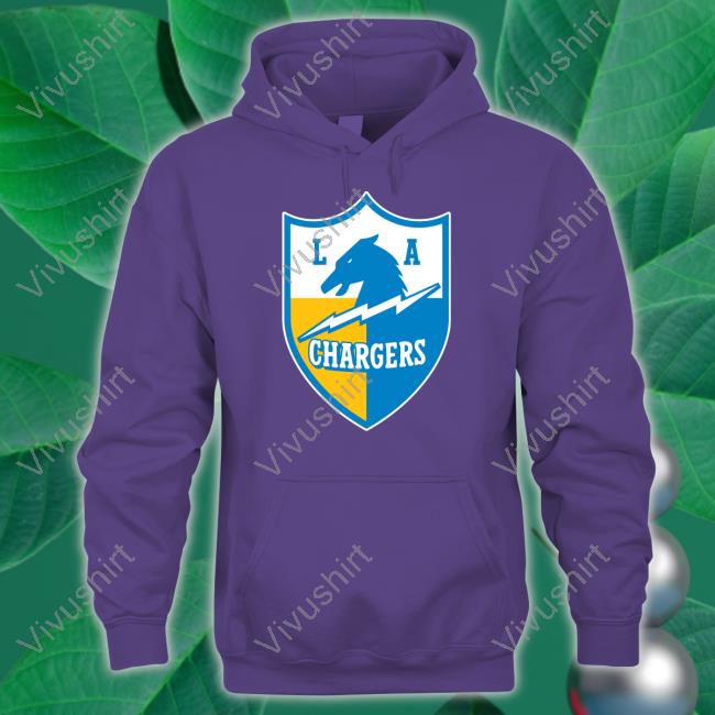 Shayla Wearing Los Angeles Chargers Vintage Shield Logo Shirt Los Angeles Chargers Vintage Shield Logo Tee Shirt Los Angeles Chargers Pro Merch