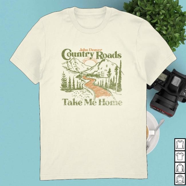 John Denver Merch Country Roads Take Me Home New Shirt