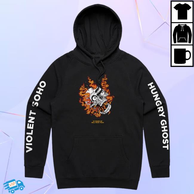 Official 24Hundred Violent Soho Hungry Ghost Anniversary Sweaters Black 24 Hundred