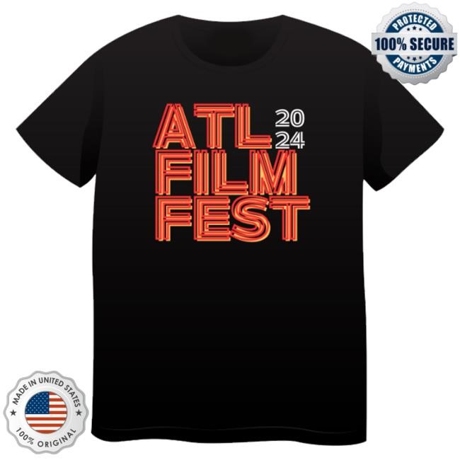 Atlanta Film Society Merch Shop Atl Film Fest 2024 Black Long Sleeve Shirt