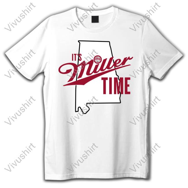 Notkdk3 Alabama Basketball It's Miller Time Shirt Long Sleeve Shirt