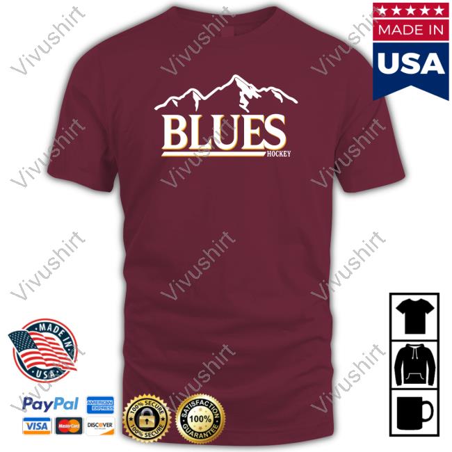 Vintage Blues Hockey Hoodie Blues Buzz Store Vintage Blues Hockey Hoodie