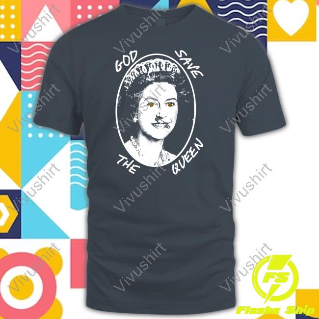 Underground Sound God Save The Queen Swastika Eyes Tee Shirt