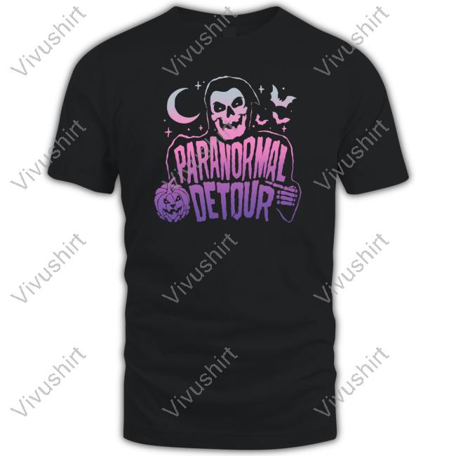 Paranormaldetour Merch Faded Skull Sweatshirt