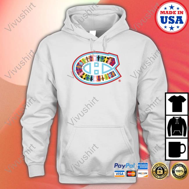 Official Pride Night Montreal Canadiens Logo Hoodie