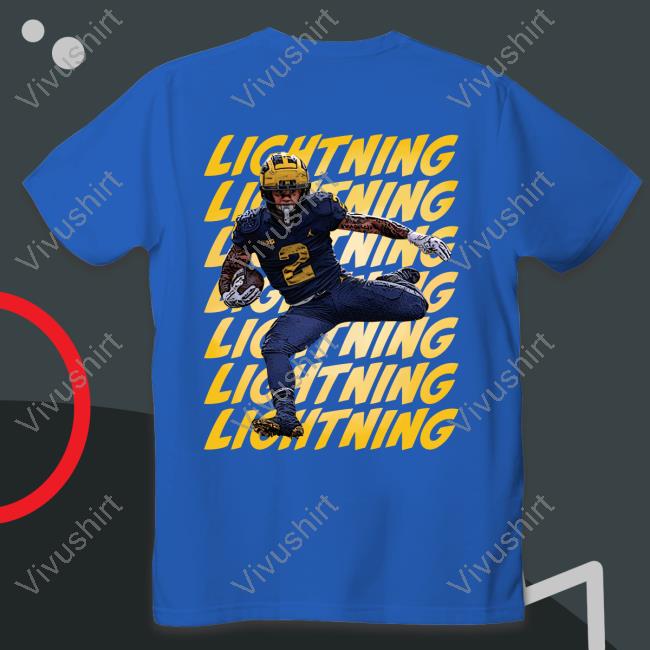 Valiant University Of Michigan Football Blake Corum Lightning Shirt Valiant University Of Michigan Football Blake Corum Lightning Sweatshirt