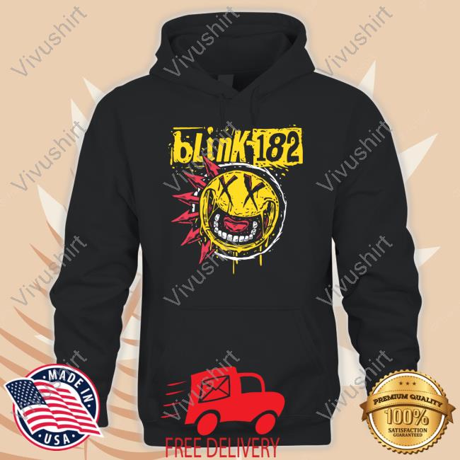 Blink182 Merch Punk Smiley T Shirt Blink182 Punk Smiley Tee Shirt