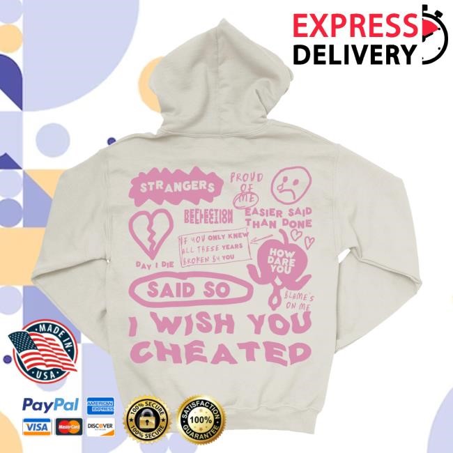The Orchard Merch Shop Bleeding Heart Song Titles Song Titles (Pink Print) Tee