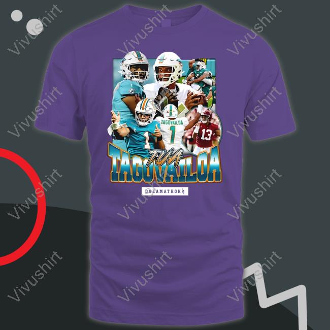 Jw Tua Tagovailoa T Shirts Dreamathon Merch Tua Tagovailoa Long Sleeve T Shirt