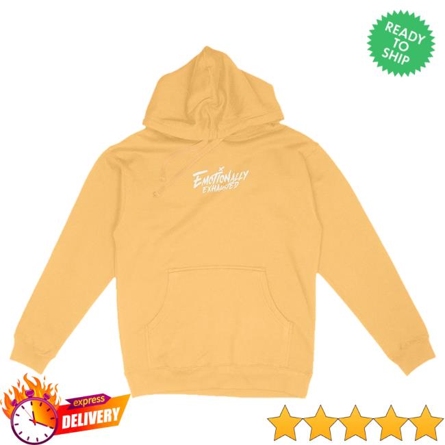 Official Philip Defranco Merch Store Beautiful Bastard Emotionally Exhausted Peach Pastel Pullover Hoodie Beautifulbastard Philipdefranco Shop