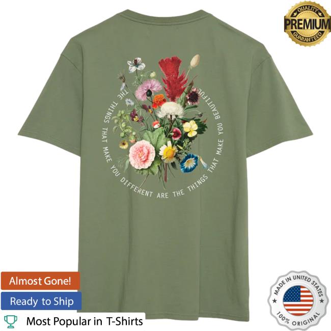 Official Seek Discomfort Merch Green Flowers Hot Shirt