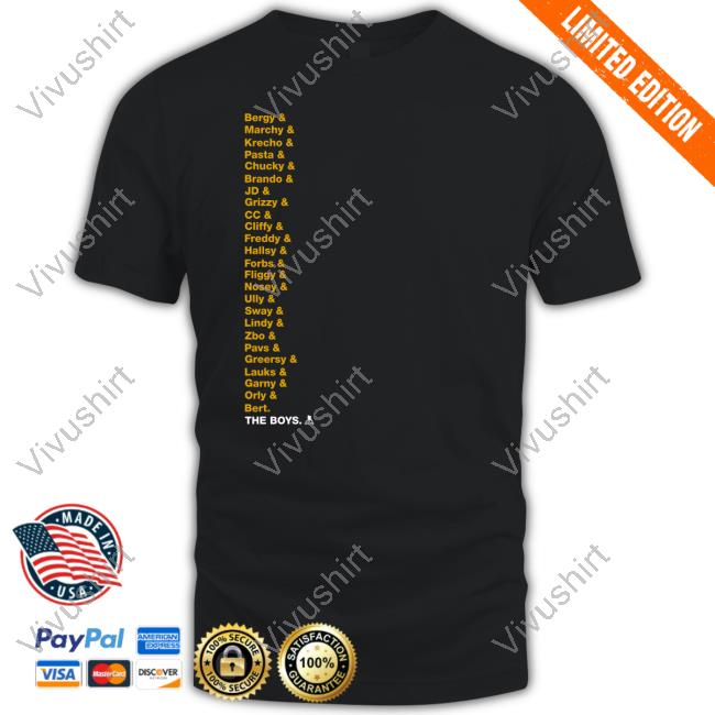 Boston Bruins Bergy Marchy Krecho Pasta Long Sleeve Tee Shirt