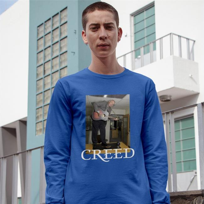 Shirts That Go Hard Creed Bratton With Guitar T Shirts Creed With Guitar The Office Season 3 T Shirts