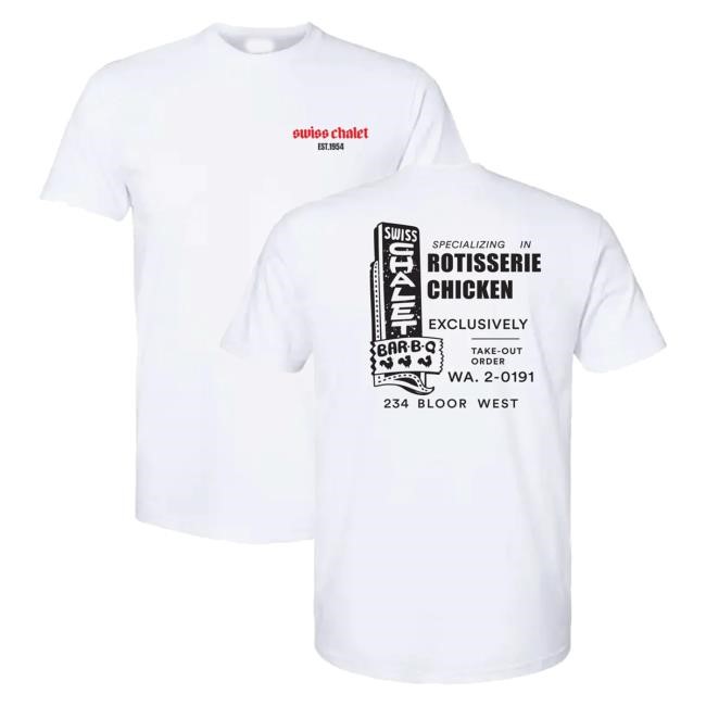 Official Swiss Chalet 70 Years Merch Swiss Chalet Est 1954 Rotisserie Chicken Vintage Long Sleeve T Shirt