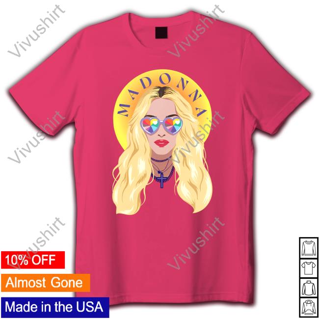 Madonna Merch Pride Heart Eyes Shirts