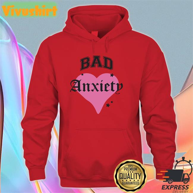 Megantheestallion Store Bad Anxiety Heart Hoodie Tina Snow