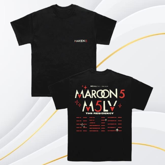 Official Maroon5 Store The Residency Long Sleeve Shirt
