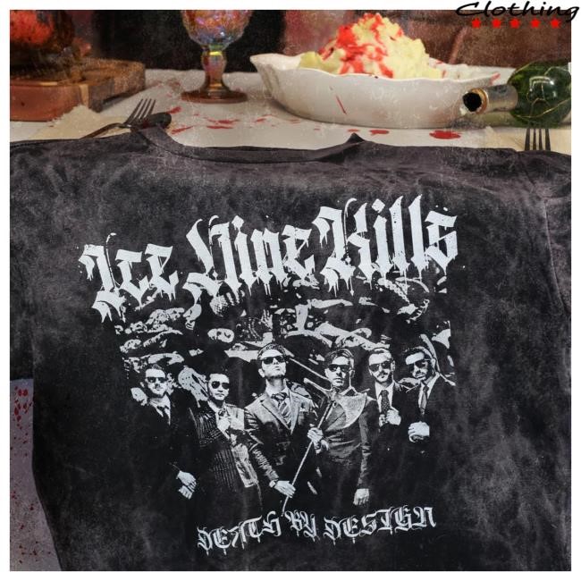 Ice Nine Kills Official Merch Ink Death By Design Vintage T-Shirt