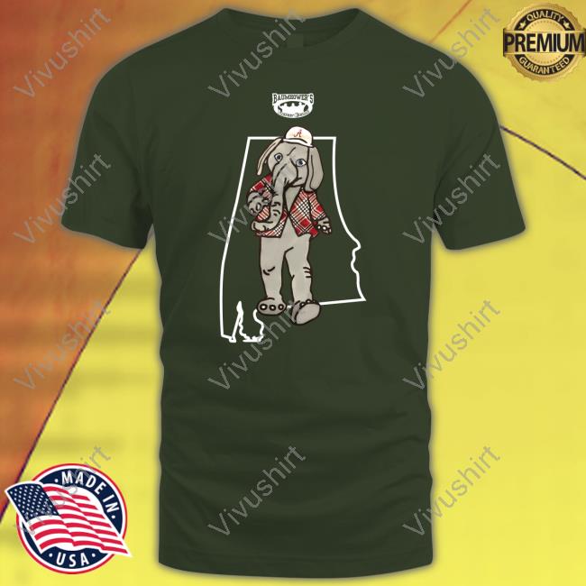 Pamela Ratliff Alabama Crimson Tide Elephant Long Sleeve Tee Shirt